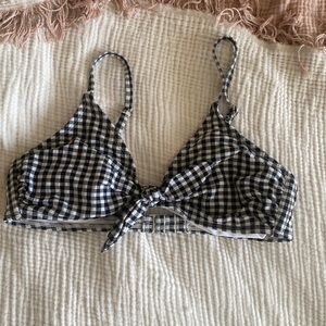 Gingham bikini top